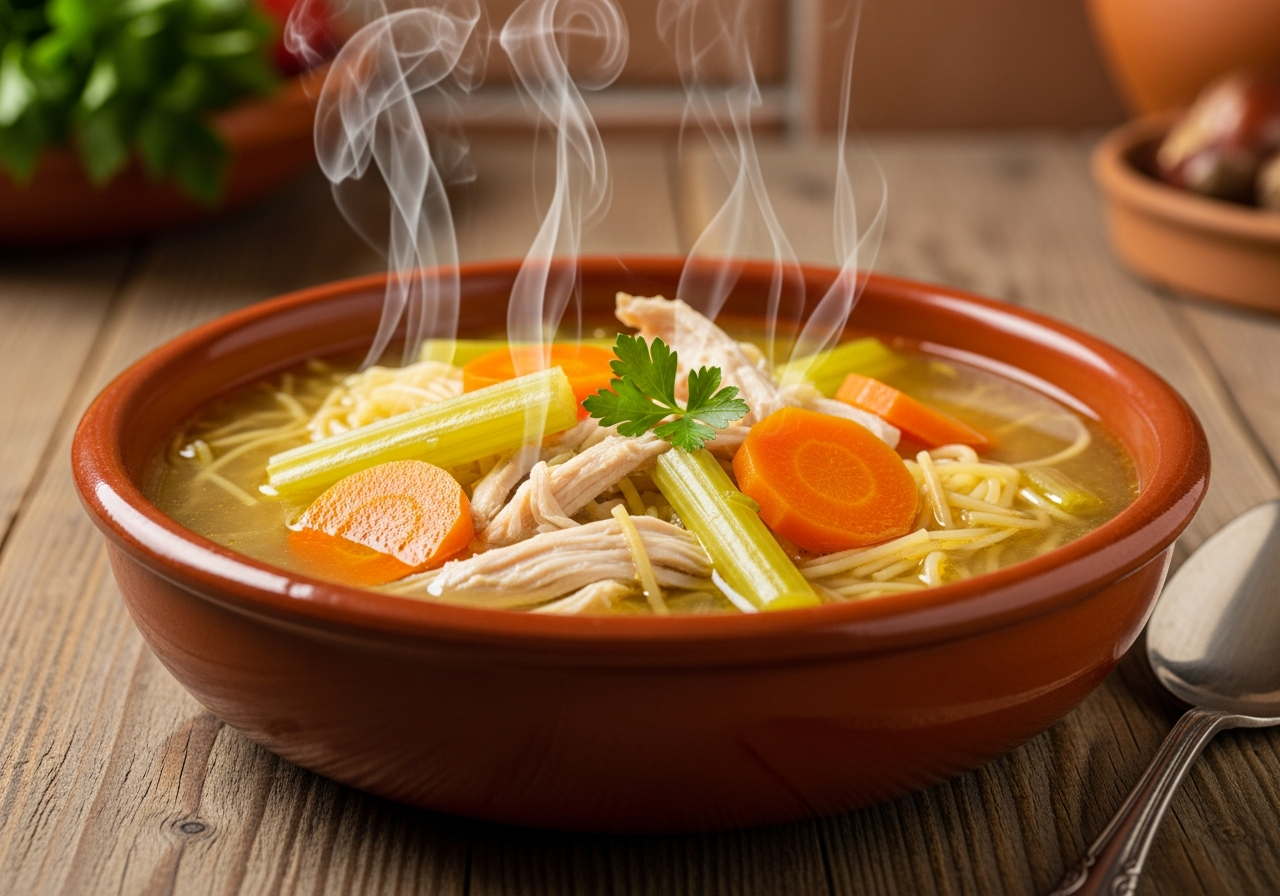 Caldo de gallina